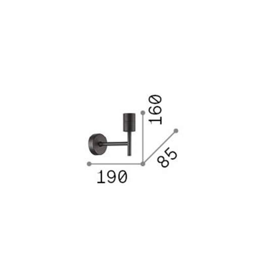 Appliques - Lampade Da Parete Set Metallo Ottone 1 Luce E27 259802