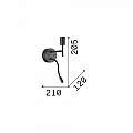 Appliques - Lampade Da Parete Set Metallo Nero 2 Luci E27 259826