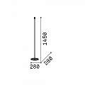 Piantane - Lampade Da Terra Set Metallo Nero 1 Luce E27 259970