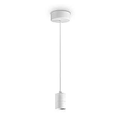 Lampada a Sospensione Set Metallo Bianco 1 Luce E27 Lampada a Sospensione Set Metallo Bianco 1 Luce E27