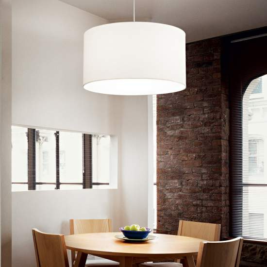 Lampadari E Sospensioni Set Metallo Bianco 1 Luce E27 260013