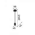 Lampadari E Sospensioni Set Metallo Bianco 1 Luce E27 260013