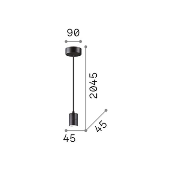 Lampadari E Sospensioni Set Metallo Bianco 1 Luce E27 260013