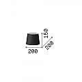 Paralume Cono Set Tessuto Beige D20 260082