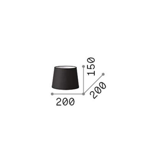 Paralume Cono Set Tessuto Beige D20 260082