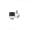 Paralume Cilindro Set Tessuto Bianco D30 260433