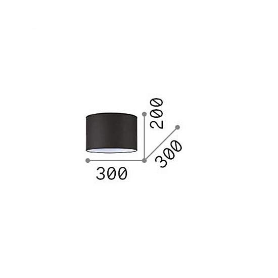 Paralume Cilindro Set Tessuto Bianco D30 260433