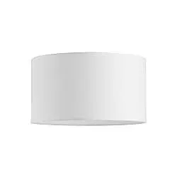 Paralume Cilindro Set Tessuto Bianco D70