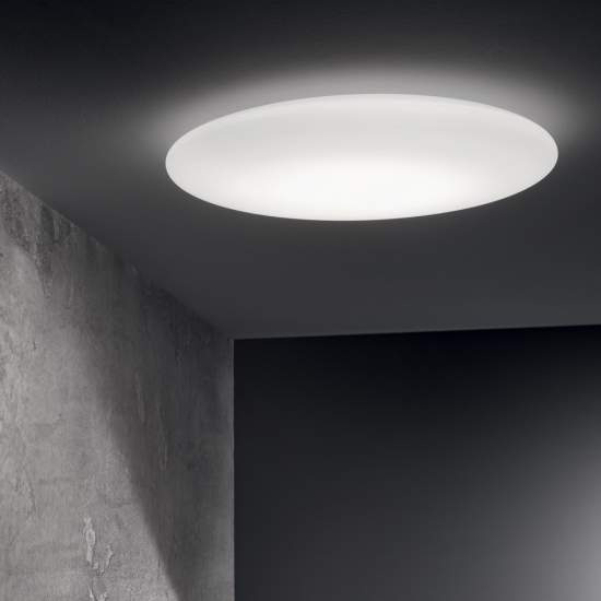 Plafoniera Moderna Level Metallo Bianco Led 22,5W 3000K Luce Calda 261164
