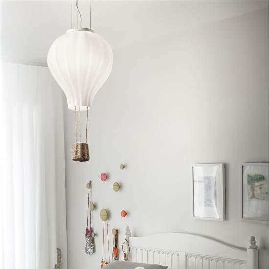 Sospensione Moderna Dream Corda Bianco 1 Luce E27 D42Cm 261195