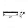Proiettore Lineare Thor Alluminio Antracite 1 Luce 18W 3000K Luce Calda 261331