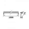 Proiettore Lineare Thor Alluminio Antracite 1 Luce 40W 3000K Luce Calda 261355