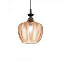Sospensione Vintage-Decò Lord Metallo Ambra 1 Luce E27 263656