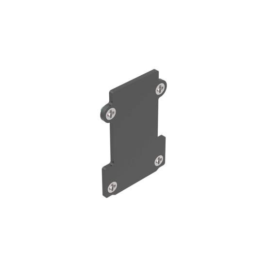 Testata A Incasso Senza Foro Ego Alluminio Nero 267203