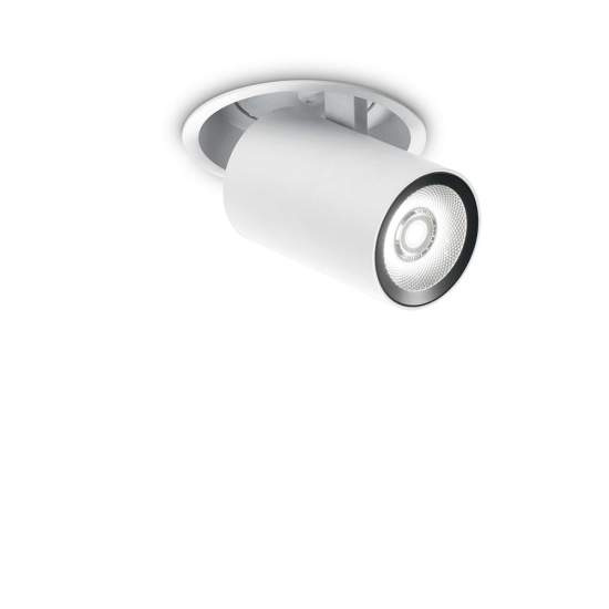 Faretto Tubolare Moderno Nova Alluminio Bianco Led 12W 4000K Luce Naturale 267937
