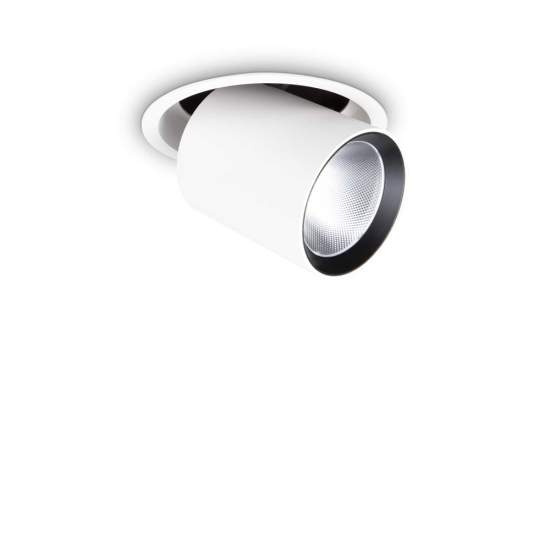 Faretto Tubolare Moderno Nova Alluminio Bianco Led 30W 4000K Luce Naturale 267951