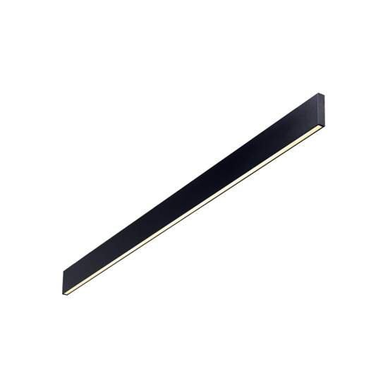Applique Moderna Linus Alluminio Nero Led 32W 4000K Luce Naturale 268071