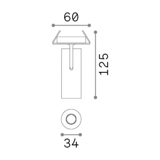 Tecnico Moderno Play Alluminio Nero Led 7W 3000K Luce Calda 268088