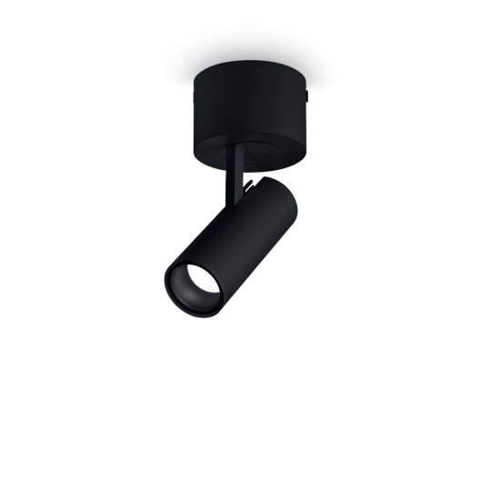 Plafoniera Moderna Play Alluminio Nero Led 7W 3000K Luce Calda 268101