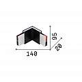 Lampada Angolare Corner Alluminio Bianco Led 4W 4000K Luce Naturale 268149