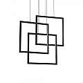 Sospensione Moderna Frame Alluminio Nero Led 80W 3000K Luce Calda 269375