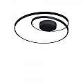 Plafoniera Moderna On-Off Oz Metallo Nero Led 48W 3000K Luce Calda 269412