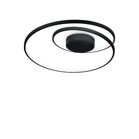 Plafoniera Moderna On-Off Oz Metallo Nero Led 48W 3000K Luce Calda 269412