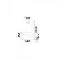 Sospensione Moderna Oz Metallo Ottone Led 48W 3000K Luce Calda D60Cm On-Off 269443