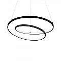 Sospensione Moderna Oz Metallo Nero Led 55W 3000K Luce Calda D80 On-Off 269450