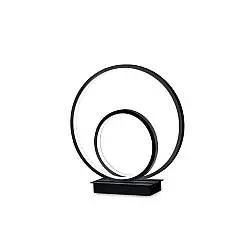 Lampada Da Scrivania-Ufficio Moderna Oz Metallo Nero Led 23W 3000K Luce Calda