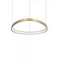 Sospensione Moderna Gemini Metallo Ottone Led 48W 3000K Luce Calda 269832