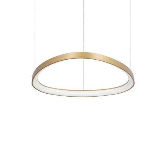 Sospensione Moderna Gemini Metallo Ottone Led 48W 3000K Luce Calda 269832