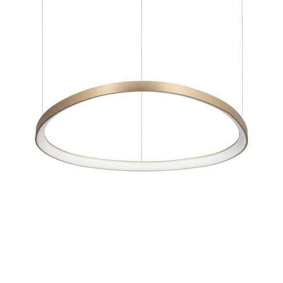 Sospensione Moderna Gemini Metallo Ottone Led 60W 3000K Luce Calda 269849