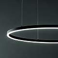 Sospensione Moderna Oracle Alluminio-Plastiche Bianco Led38W 4000K D70Cm 269863