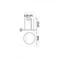 Sospensione Moderna Oracle Alluminio-Plastiche Bianco Led 55W 4000K D90Cm 269870