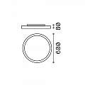 Plafoniera Moderna Fly Alluminio-Materie Plastiche Bianco Led 53W 4000K D60Cm 270319