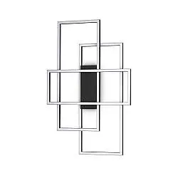 Plafoniera Moderna Frame Metallo Nero Led 31W 3000K Luce Calda