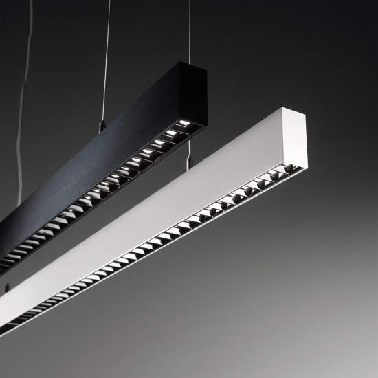 Lampada Lineare Office Alluminio Bianco Led 30W 4000K Luce Naturale 271217
