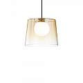 Sospensione Vintage-Decò Fade Metallo Ambra 1 Luce G9 3W 3000K Luce Calda 271316