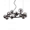 Sospensione Contemporanea Perlage Metallo Nero 14 Luci G9 3W 3000K Luce Calda 271385