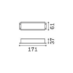 Drive On-Off Thor Alluminio 40W 24Vdc