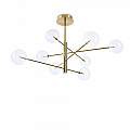 Sospensione Contemporanea Equinoxe Metallo Ottone 8 Luci 2W 3000K Luce Calda 275215