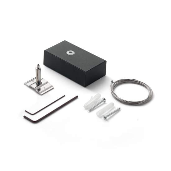 Kit Cavo Singolo Acciaio 5 Mt Fluo Alluminio Nero 276335