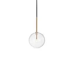 Sospensione Contemporanea Equinoxe Metallo Ottone 1 Luce 2W 3000K D15Cm