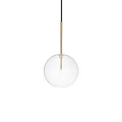Sospensione Contemporanea Equinoxe Metallo Ottone 1 Luce 2W 3000K D20Cm