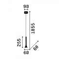 Sospensione Moderna Diesis Metallo Nero Led 7W 3000K Luce Calda 279770