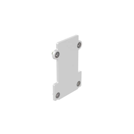 Testata A Incasso Senza Foro Ego Alluminio Bianco 282701