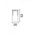 Profilo Alto 200Cm Ego Alluminio Bianco 282893