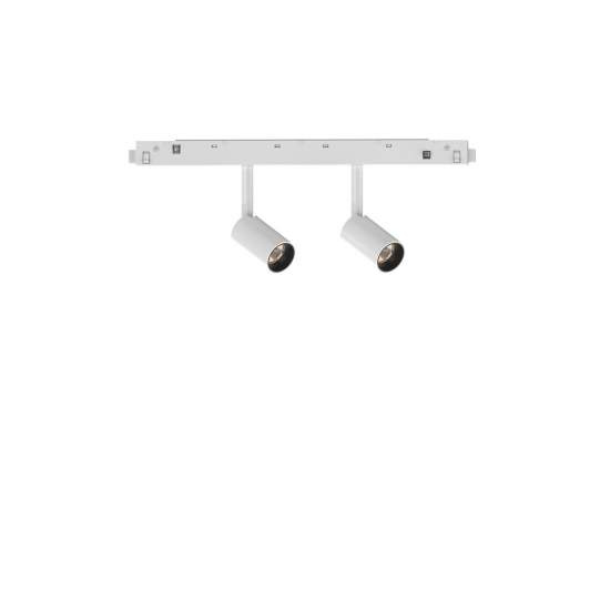 Proiettore Regolabile Ego Alluminio Bianco 2 Luci Led 5W 3000K 1-10V 282947