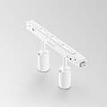 Proiettore Regolabile Ego Alluminio Bianco 2 Luci Led 5W 3000K 1-10V 282947